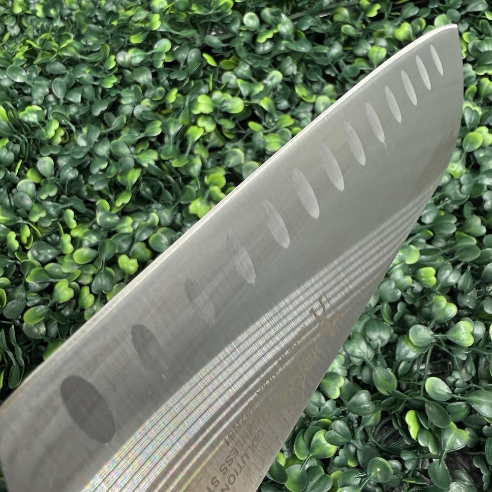 Henckels 7" Santoku Knife Solution Stainless Steel Black Handle‎ 17548-180 - Picture 5 of 7